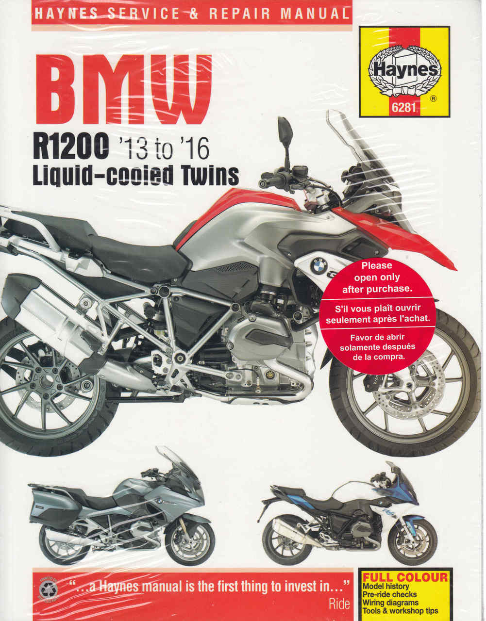 bmw r1200 liquid cooled twins 2013 to 2016 workshop manual rh automotobookshop com au